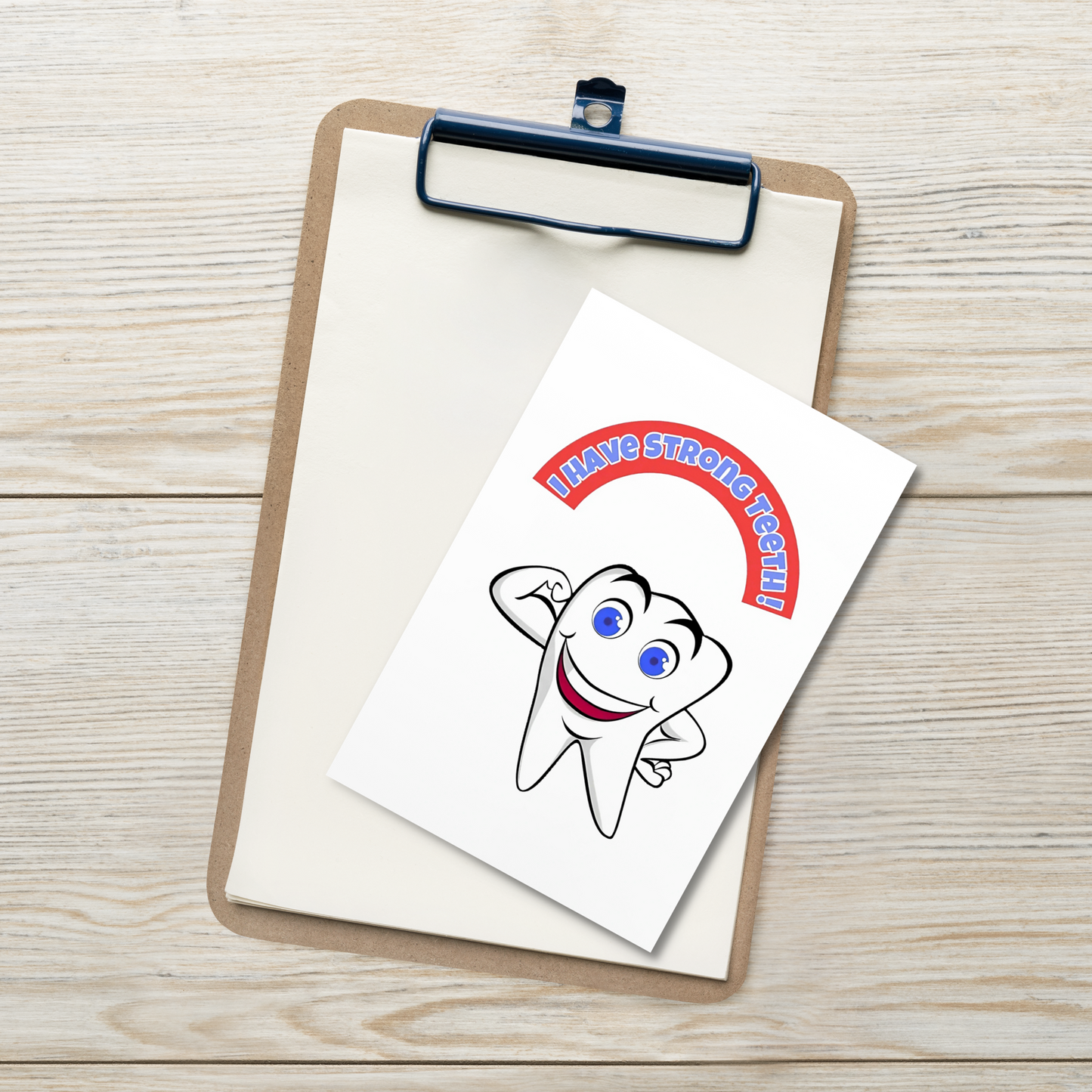 Dental Motivational & Reward Cards- I Have Strong Teeth!