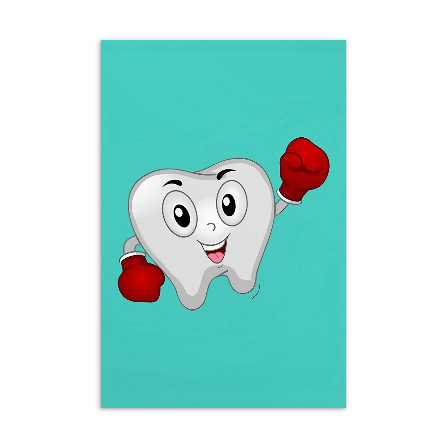 Dental Motivational & Reward Cards- Tooth Wearing Gloves (Green Background)