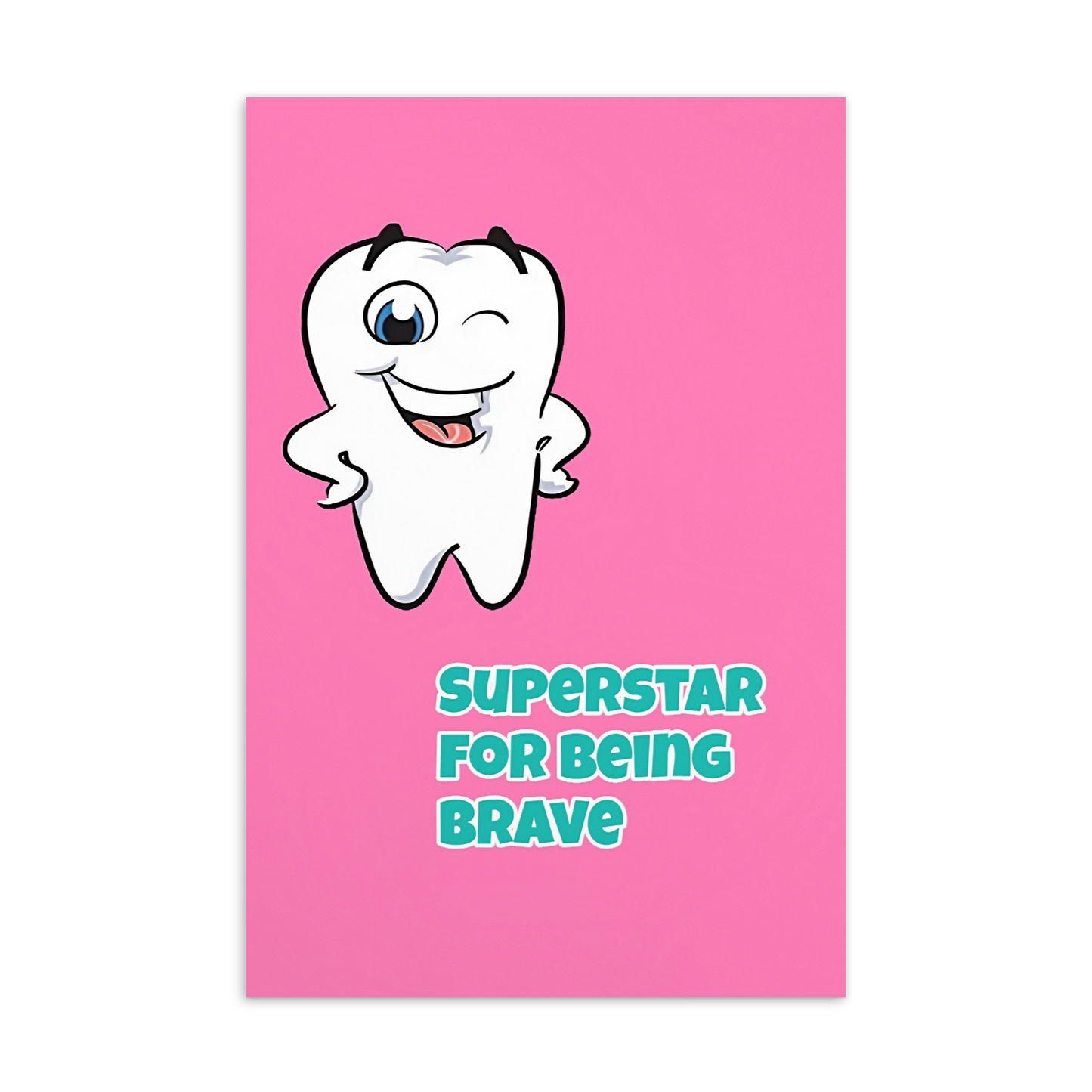 Dental Motivational & Reward Cards- Superstar For Being Brave