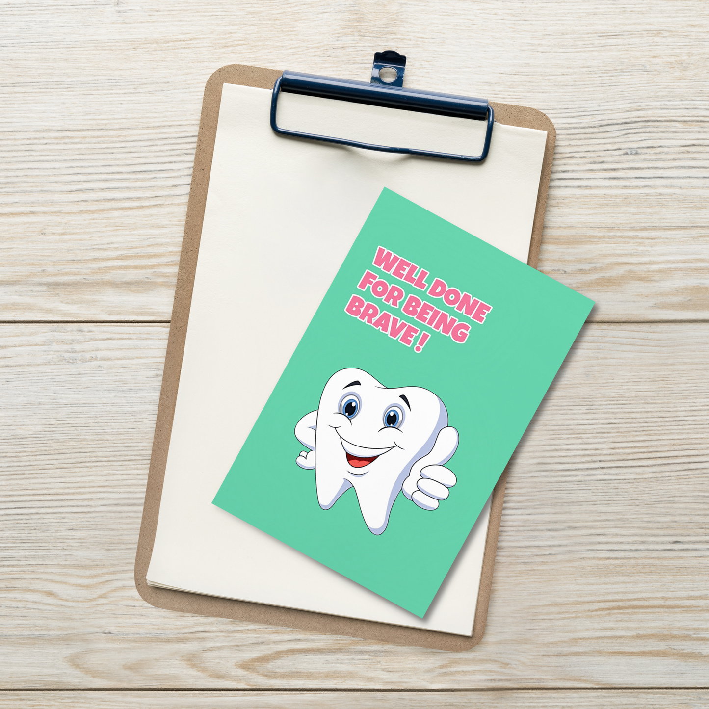 Dental Motivational & Reward Cards- Well Done For Being Brave!
