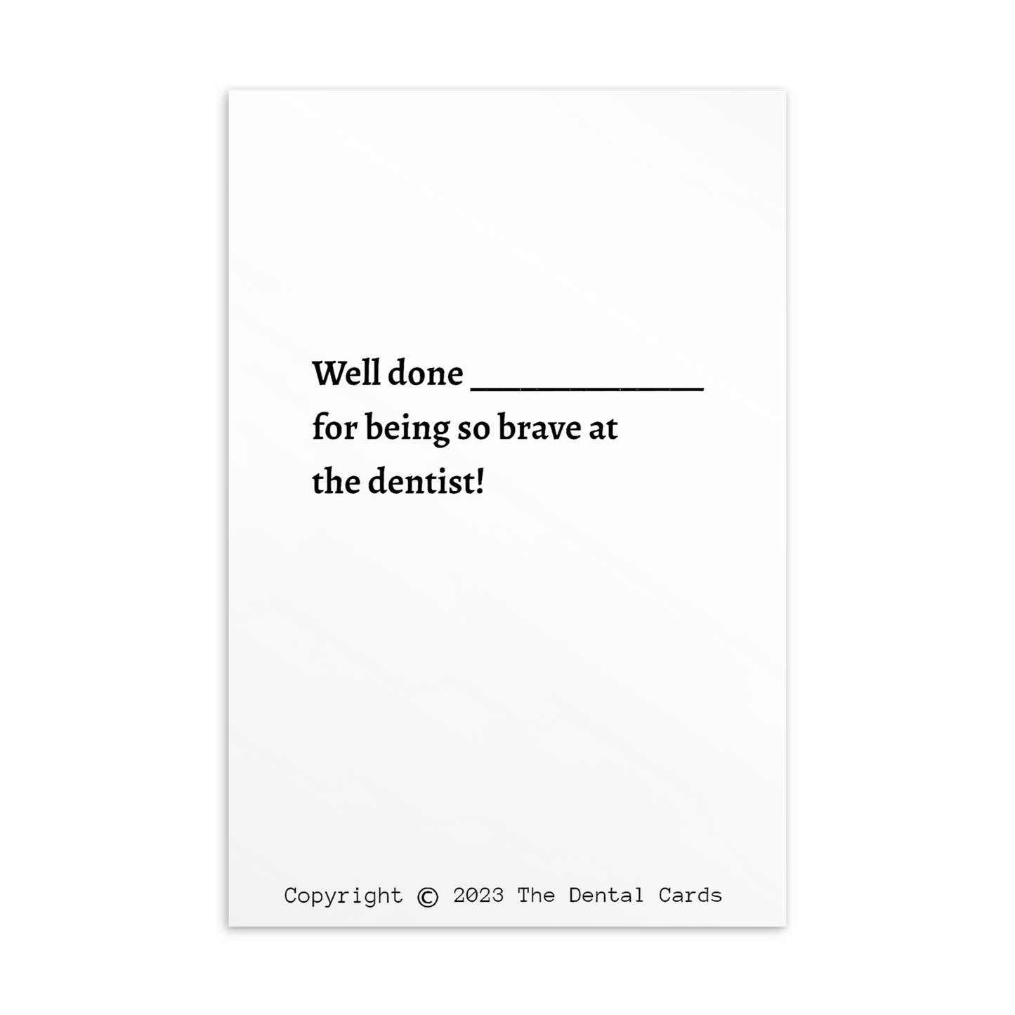 Dental Motivational & Reward Cards- Tooth With Toothpaste Hair Holding Red Toothbrush