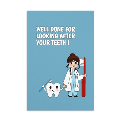Dental Motivational & Reward Cards- Well Done For Looking After Your Teeth !