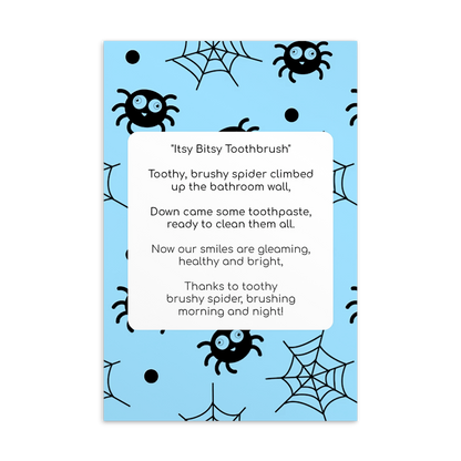 Toothbrushing Song Cards- Itsy Bitsy Toothbrush (To The Tune Of "Itsy Bitsy Spider" Song)